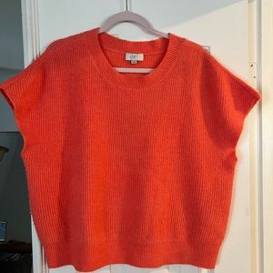 Loft outlet, trendy oversized coral vest, nice for layering